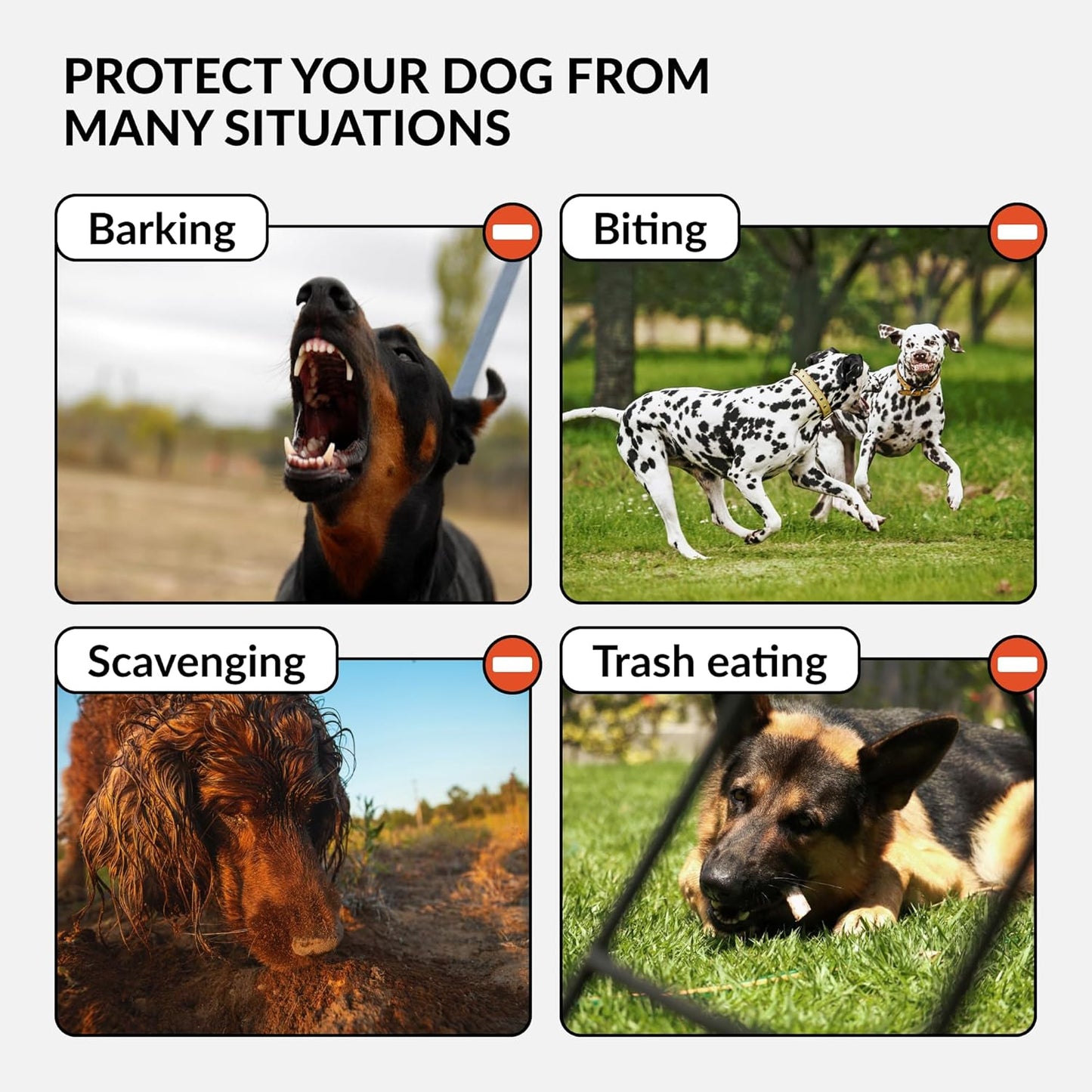 CollarDirect Dog Muzzle German Shepherd Dalmatian Doberman Setter Leather Basket Medium Large Breeds (Grey, Medium)