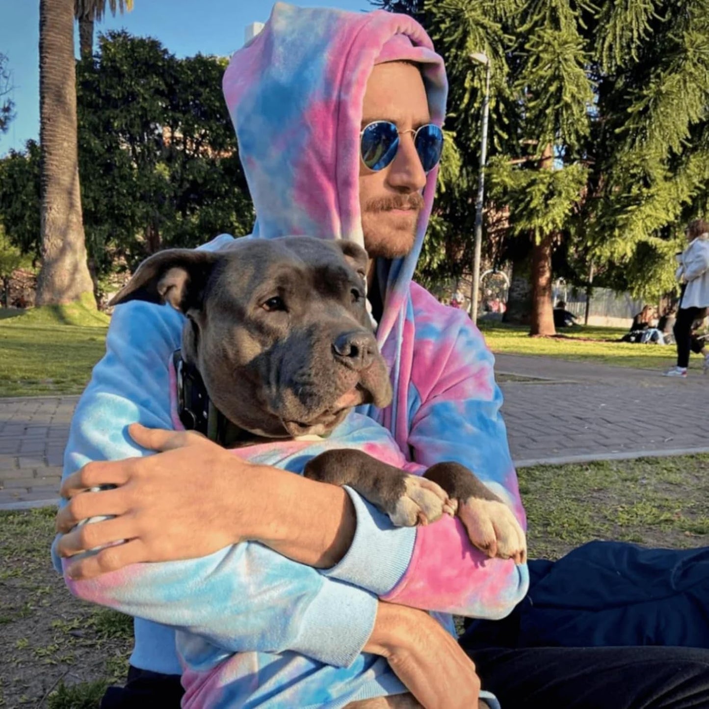 Spark Paws Dog Hoodie – Premium Dog Sweater for Small, Medium, and Large Dogs | Warm Outfits for French Bulldogs, Pitbull, Puppy, Winter Jacket Alternative - Snow Cone - M