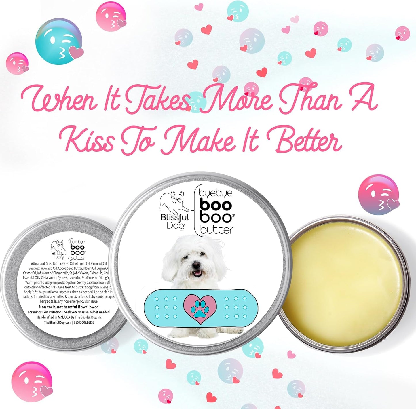 The Blissful Dog Coton De Tulear Boo Boo Butter, 2 oz