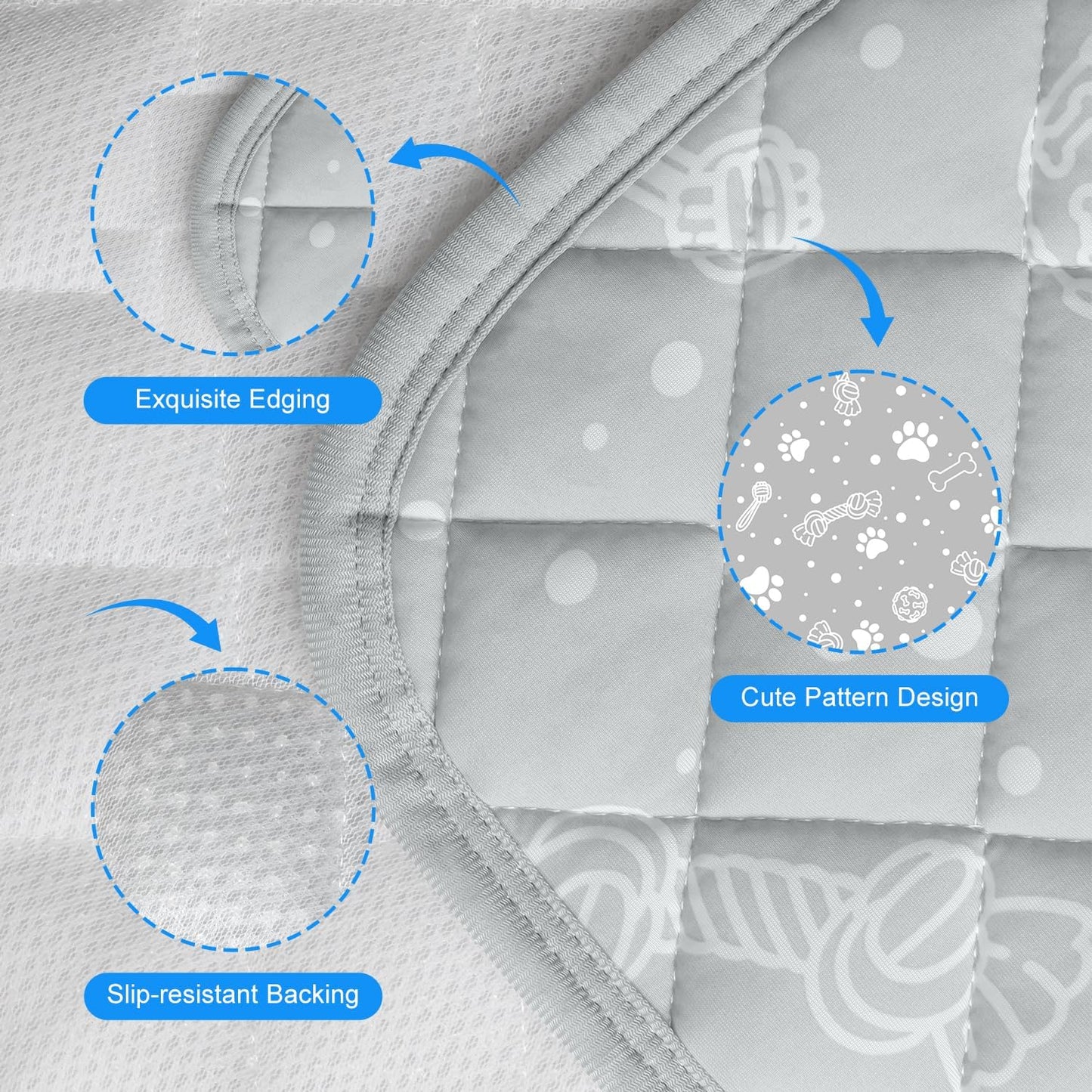 MH MYLUNE HOME Self Cooling Mat for Dog, 28”x39” Arc-Chill Cooling Fiber & Endothermic Color Changing Pet Cooling Pad, Foldable & Washable Non-Toxic Summer Pet Blanket