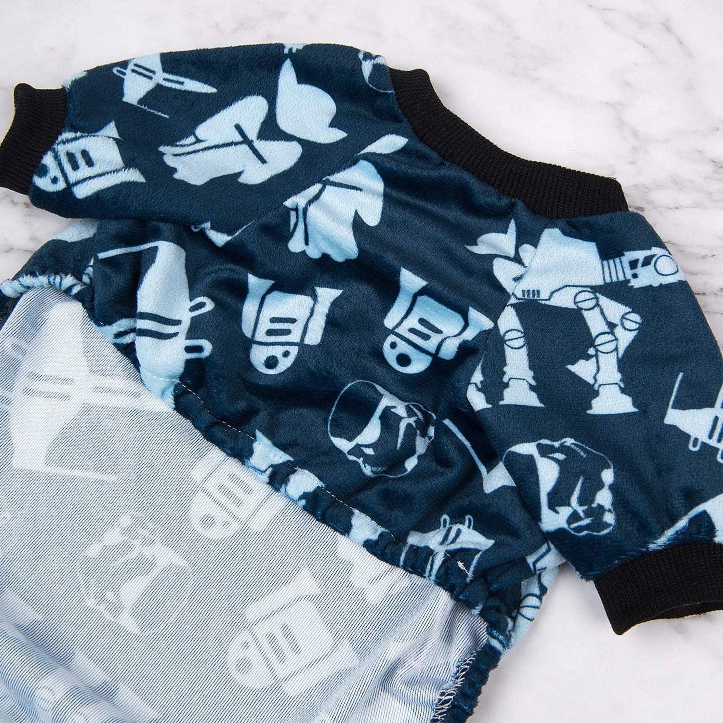 CuteBone Small Dogs Outfit Soft Puppy Onesies Pjs Dog Pajamas Pet Coat Cat Apparel Comfy Doggie Jumpsuit Bodysuit for All Seasons P47XL