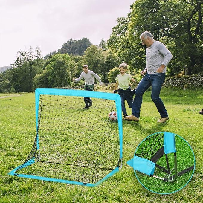 Soccer Goal Kids Soccer Net for Backyard Set 2 - 2.9'x2.4' Portable 1-8