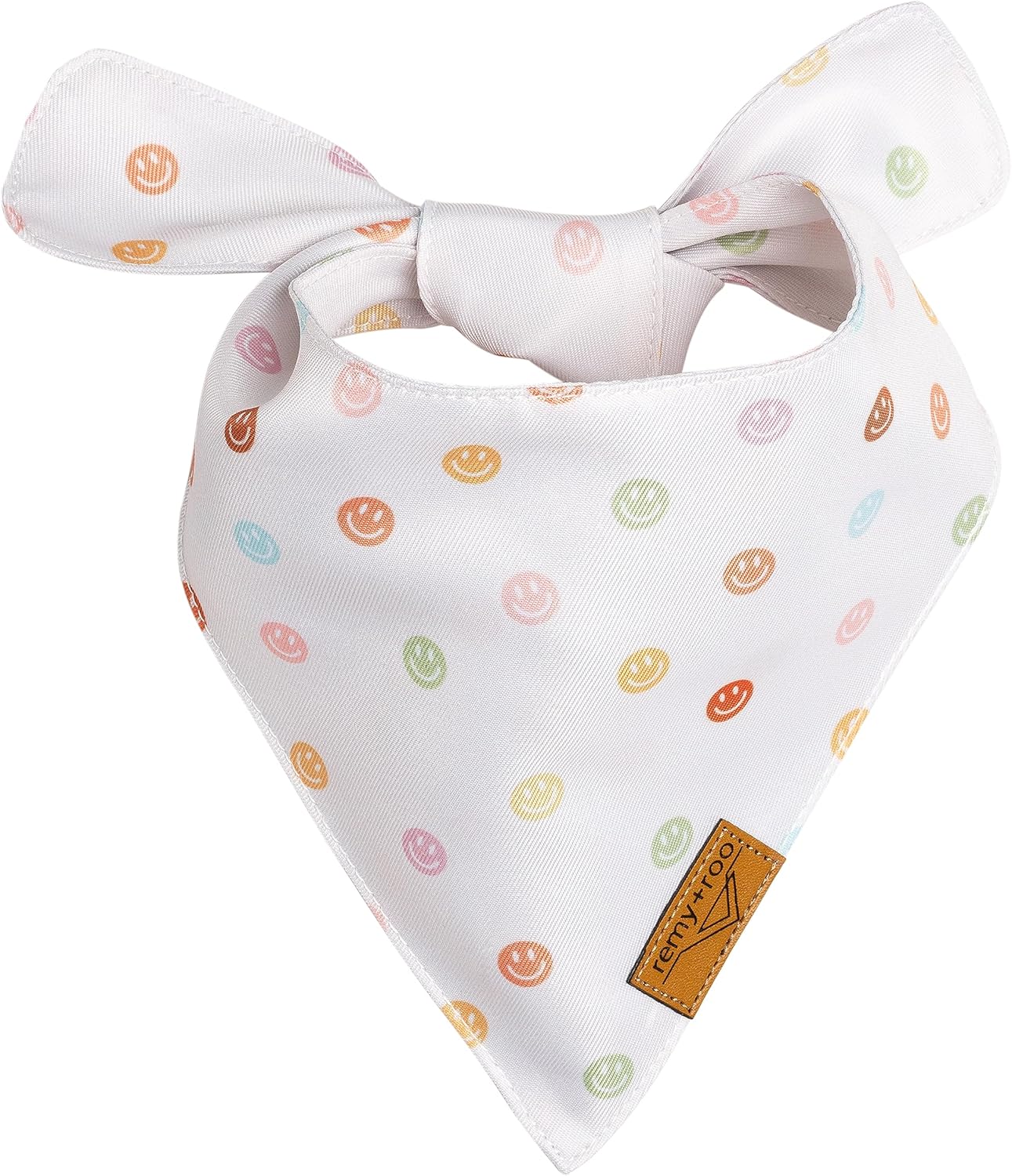 Remy+Roo Small Spring Dog Bandanas - 4 Pack Daisy Set | Premium Durable Adjustable Polyester Fabric | Patented Shape Girl Dog Bandana, Floral Dog Bandana