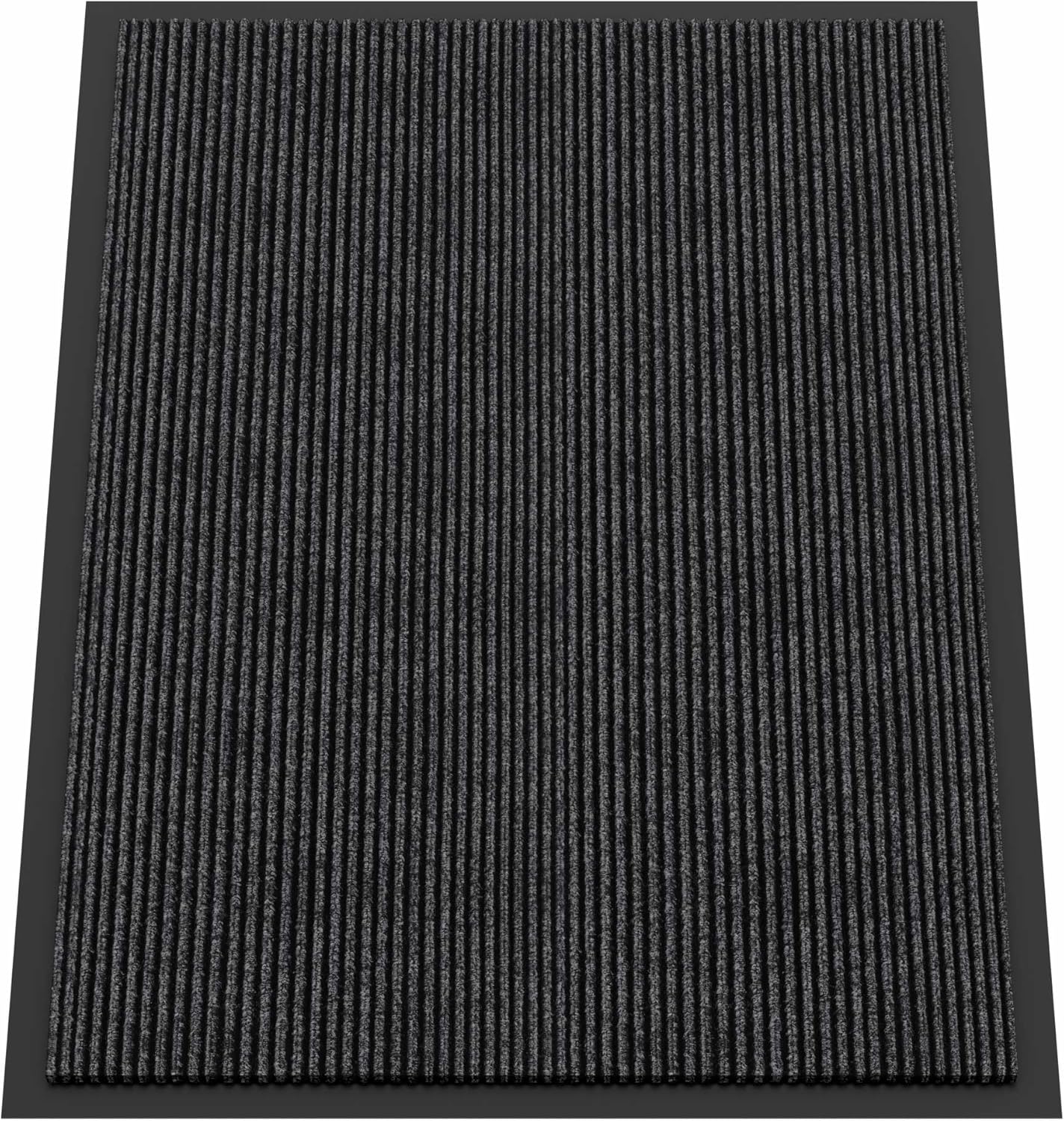 Indoor Outdoor Door Mat, 4’ x 3' Doormat for Entryway, Rubber Backing Non Slip Front Door Mat Outside Entrance, Super Absorbent Commercial Floor Mat for Home Office