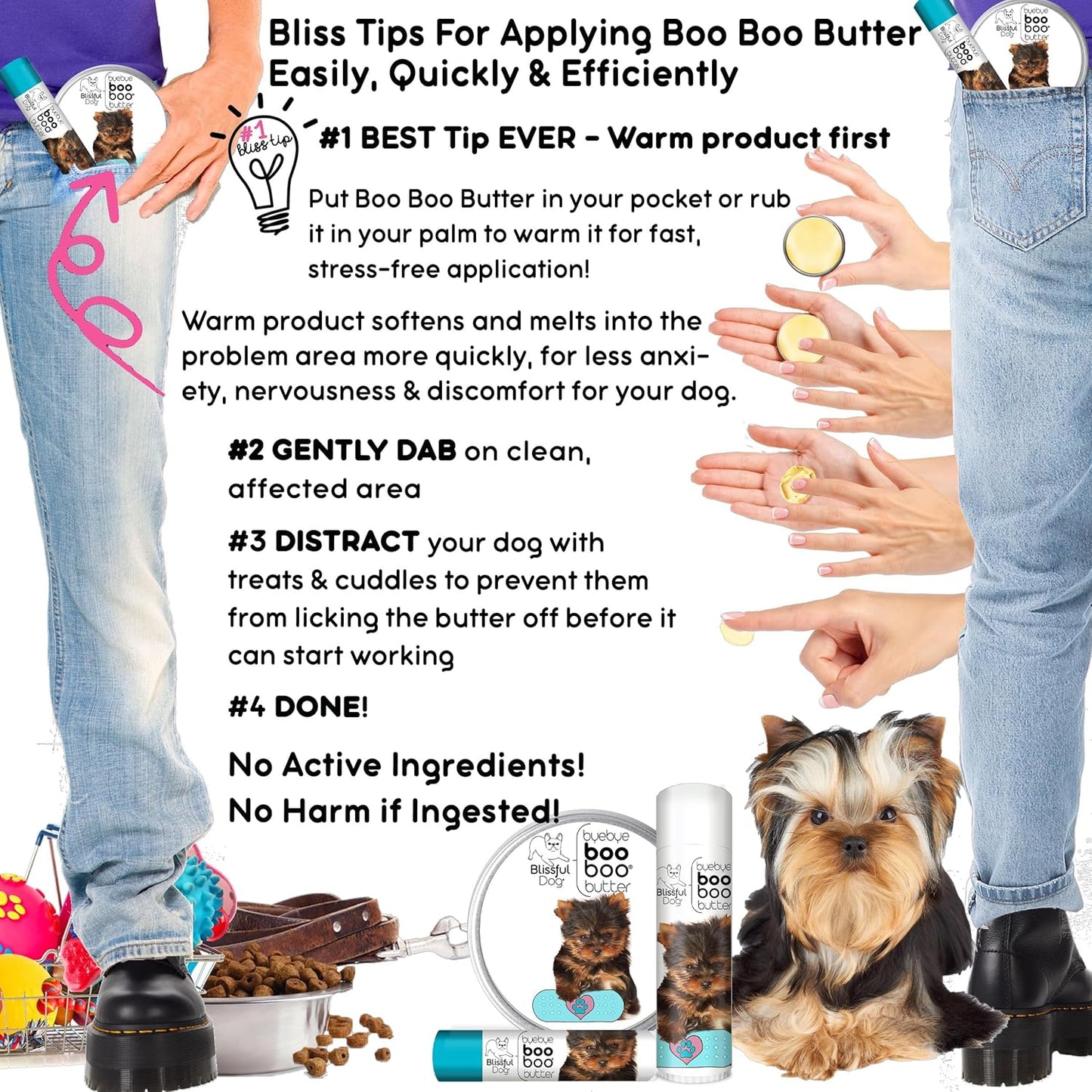 The Blissful Dog .15 oz Tube Yorkshire Terrier Booboo Butter