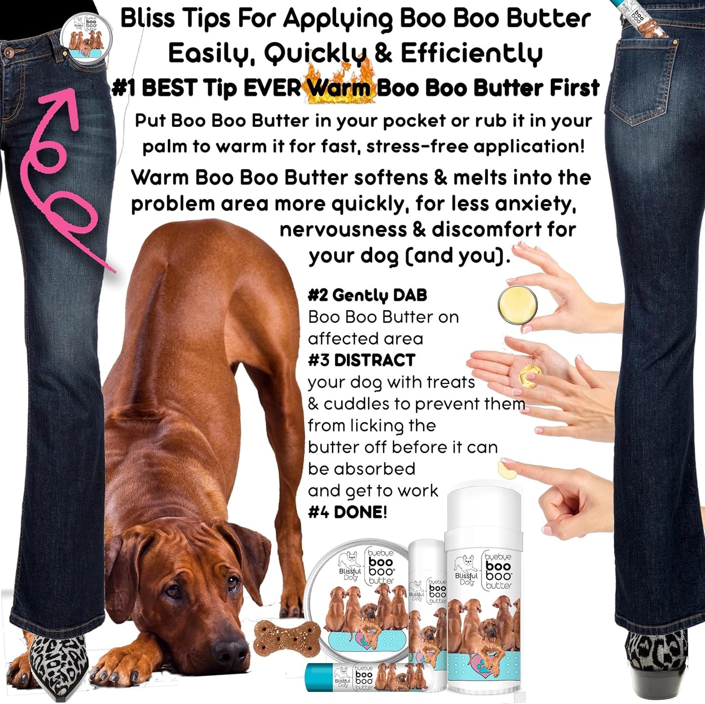 The Blissful Dog .15 oz Tube Rhodesian Ridgeback Booboo Butter