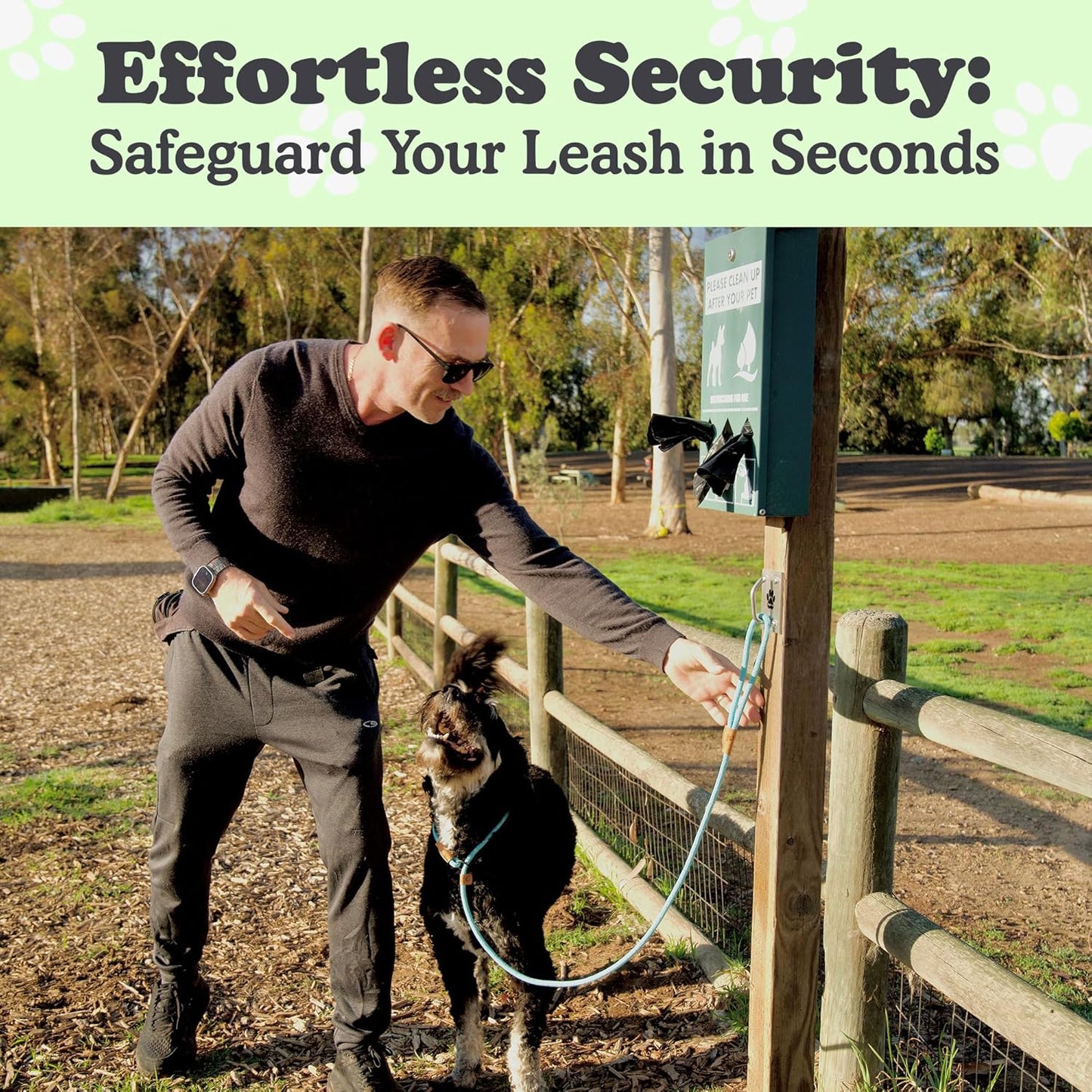 Canine Hitch- Secure Dog Leash Parking Mounted Indoor – Outdoor Wall Hook - Tie Out Stainless Steel Practical Lead Management for Home & Business, Ultimate Strength 2 Pack