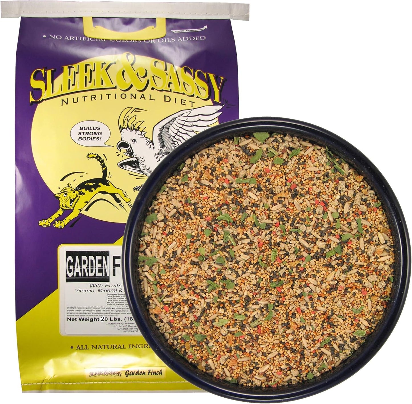 SLEEK & SASSY Garden Finch Bird Food (20 lbs.)
