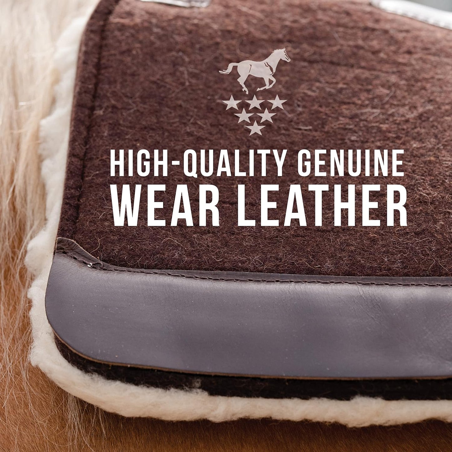 Professional's Choice 100% Steam-Pressed Wool Felt Saddle pad