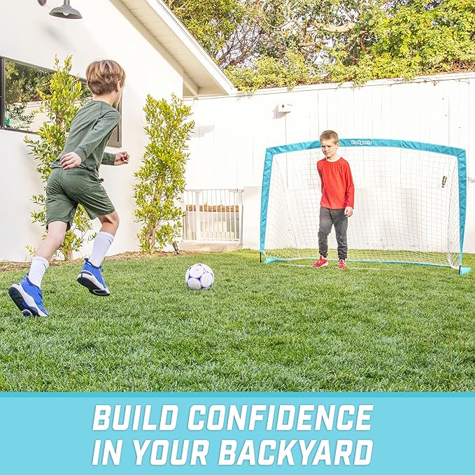 GoSports Portable Soccer Goals for Kids - 13 4 x 3 ft 6 x 4 ft