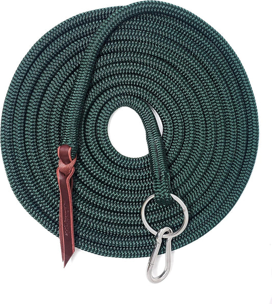 22' Long Line with SS O Ring and Carabiner (Hunter Green)